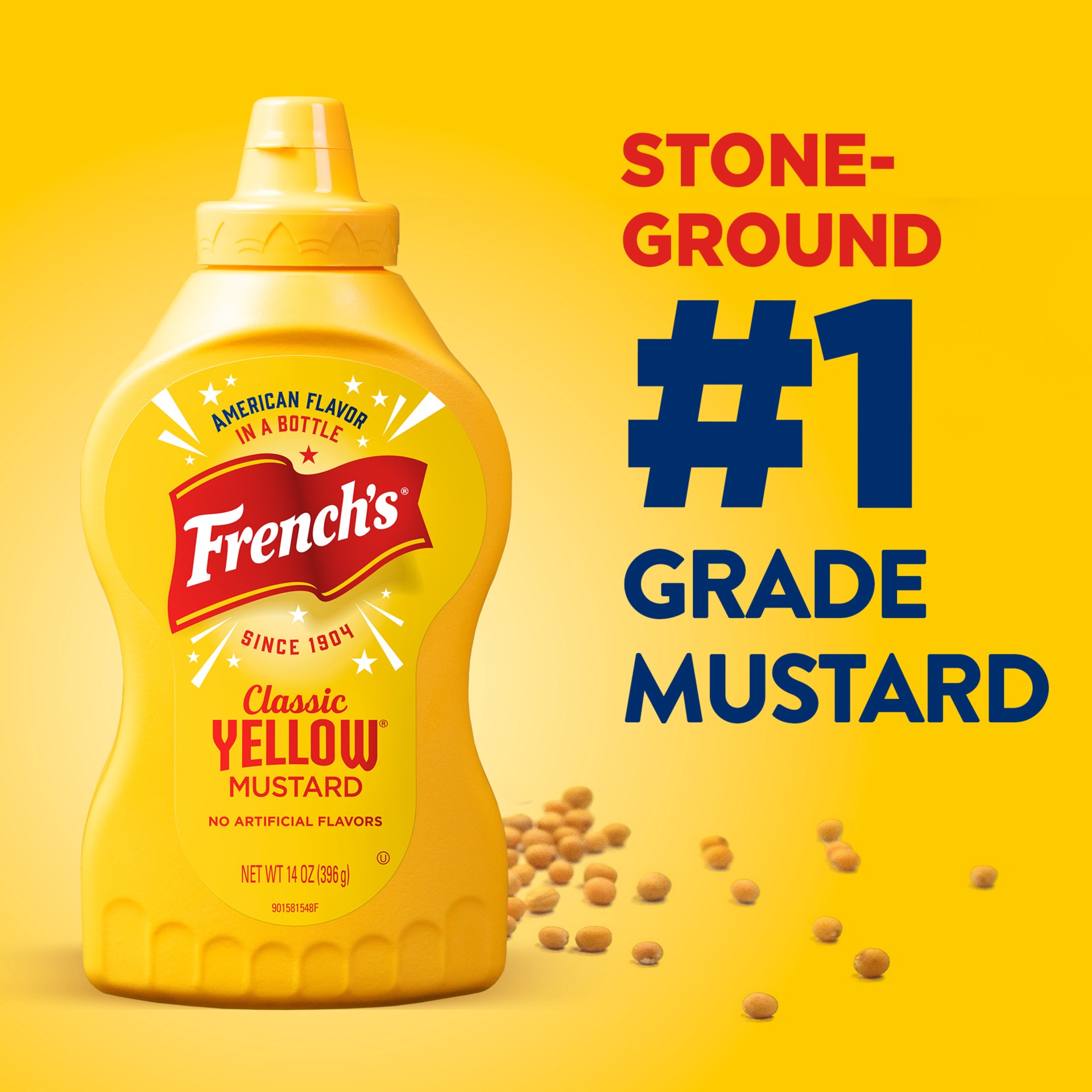 slide 2 of 5, French's Classic Yellow Mustard, 14 oz