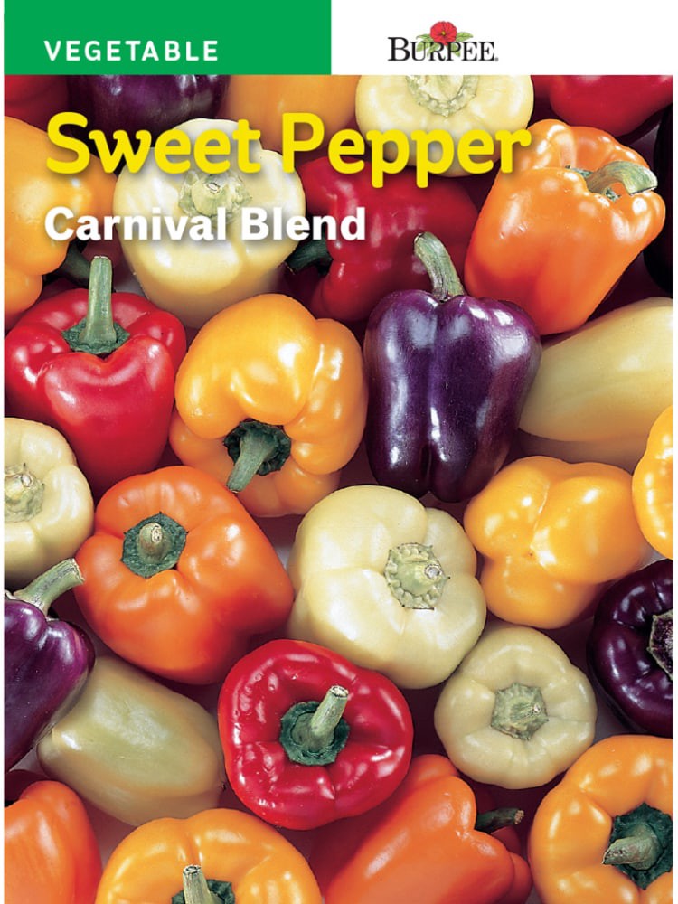 slide 1 of 1, Burpee Carnival Blend Sweet Pepper Seeds - Multi-Color, 200 mg