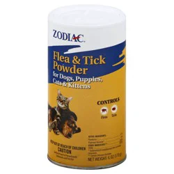Zodiac For Dogs Puppies Cats & Kittens Flea & Tick Powder 6 oz