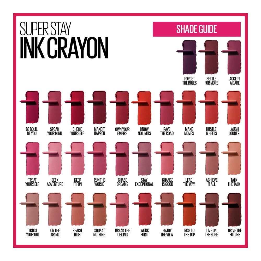 slide 2 of 5, Maybelline Ink Crayon Lipstick - Stay Exceptional - 0.04oz, 0.04 oz