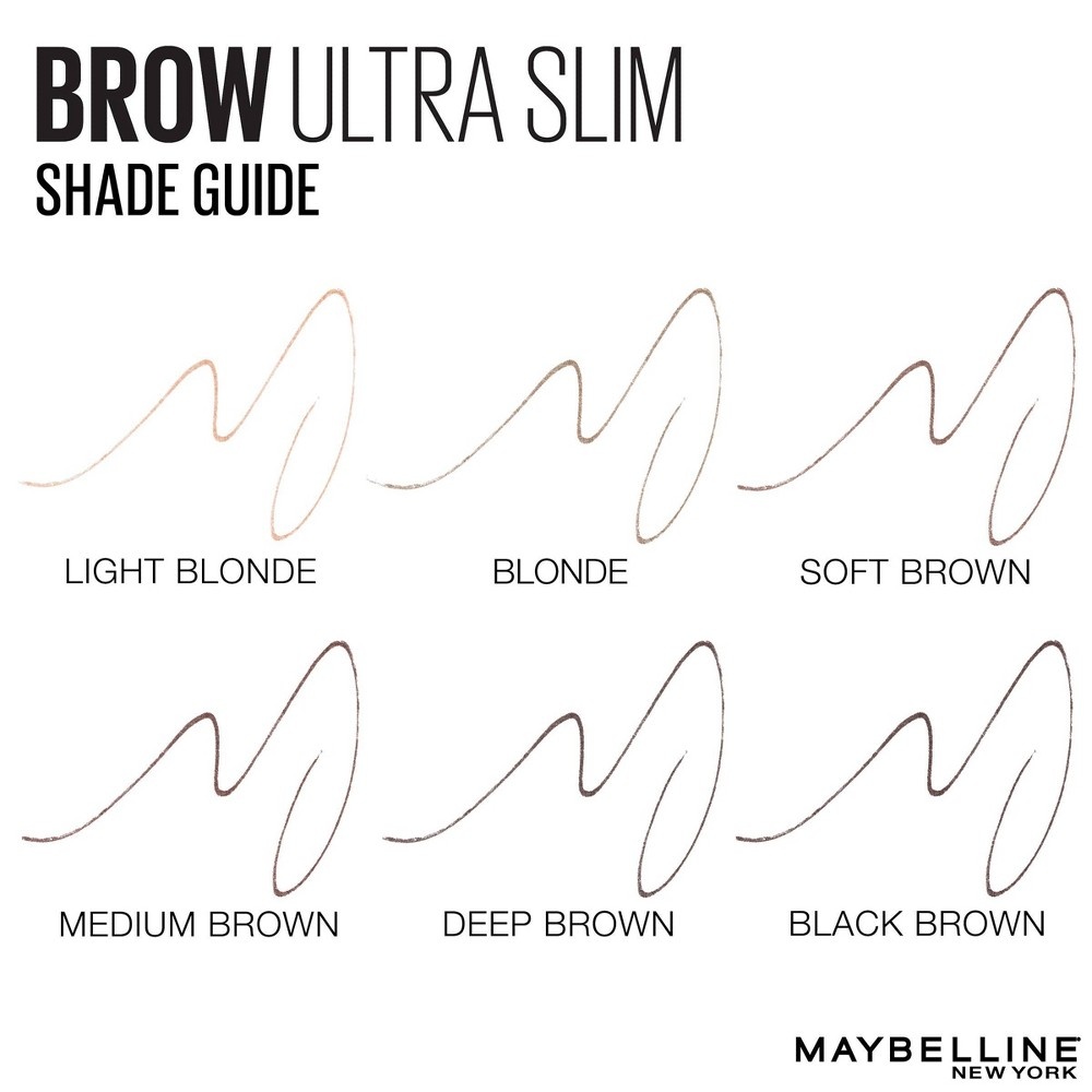 slide 8 of 9, Maybelline Express Brow Ultra Slim Eyebrow Pencil - Deep Brown - 0.003oz, 0.003 oz