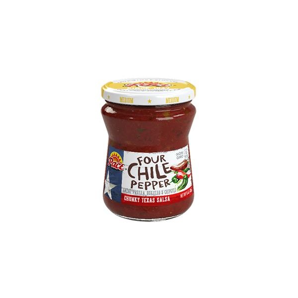 slide 1 of 1, Pace Salsa Four Chile Pepper Chunky Texas Style, 15 oz