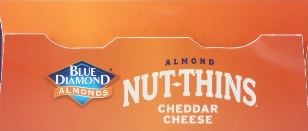 slide 5 of 5, Blue Diamond Nut-Thins Cheddar Cheese Almond Family Size Rice Cracker Snacks, 7.7 oz