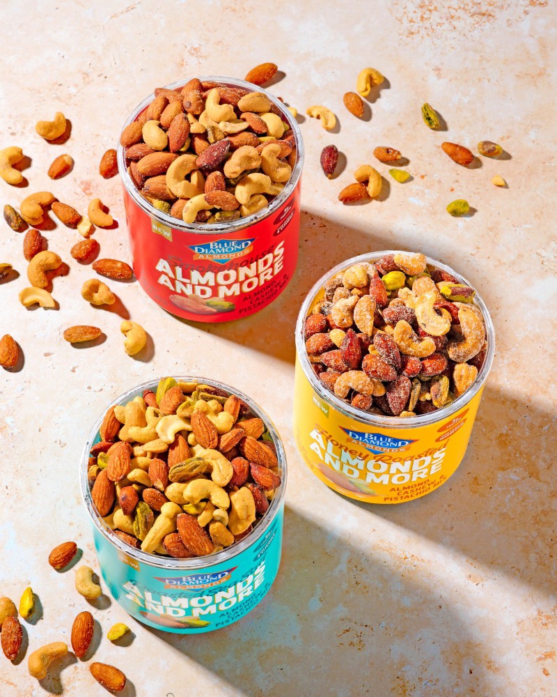 slide 2 of 6, Blue Diamond® Roasted Sea Salt Almonds And More Mixed Nuts, 14 oz