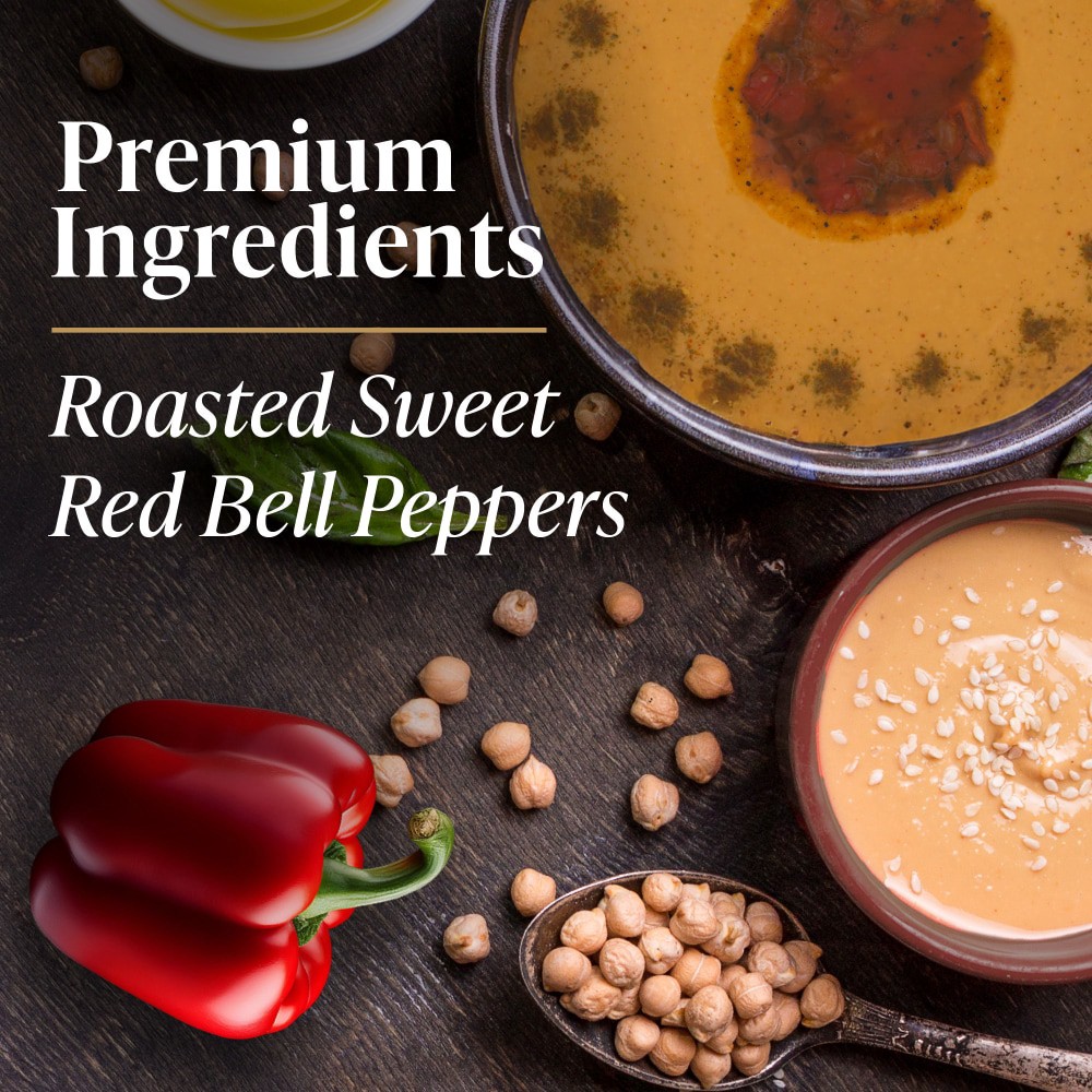 slide 5 of 5, Private Selection Roasted Red Pepper Hummus, 10 oz