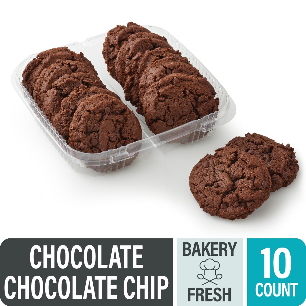 slide 2 of 2, Bakery Fresh Goodness Chocolate Chocolate Chip Soft Top Cookies, 10 ct