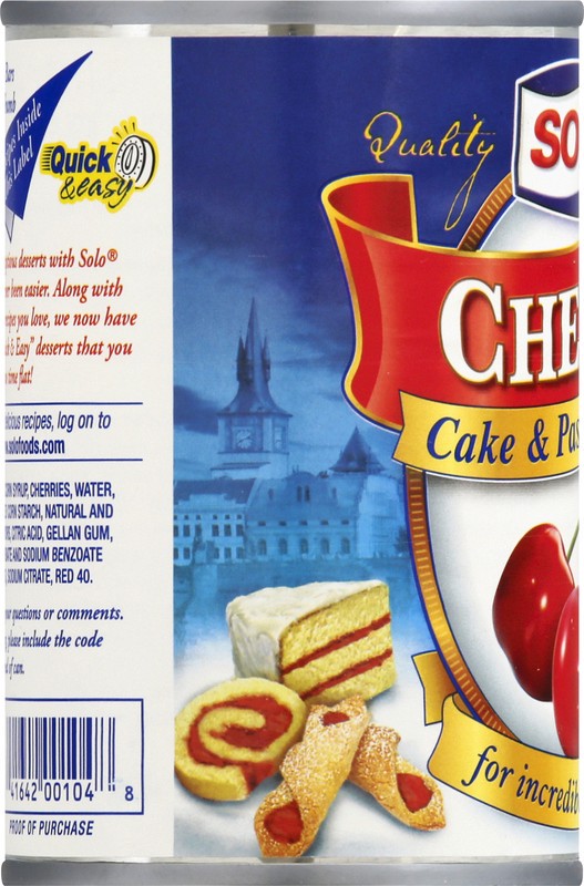 slide 5 of 5, Solo Cherry Filling, 12 oz
