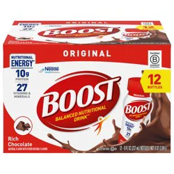 Boost Original Chocolate Drink 12 Pack 8 fl oz Bottles