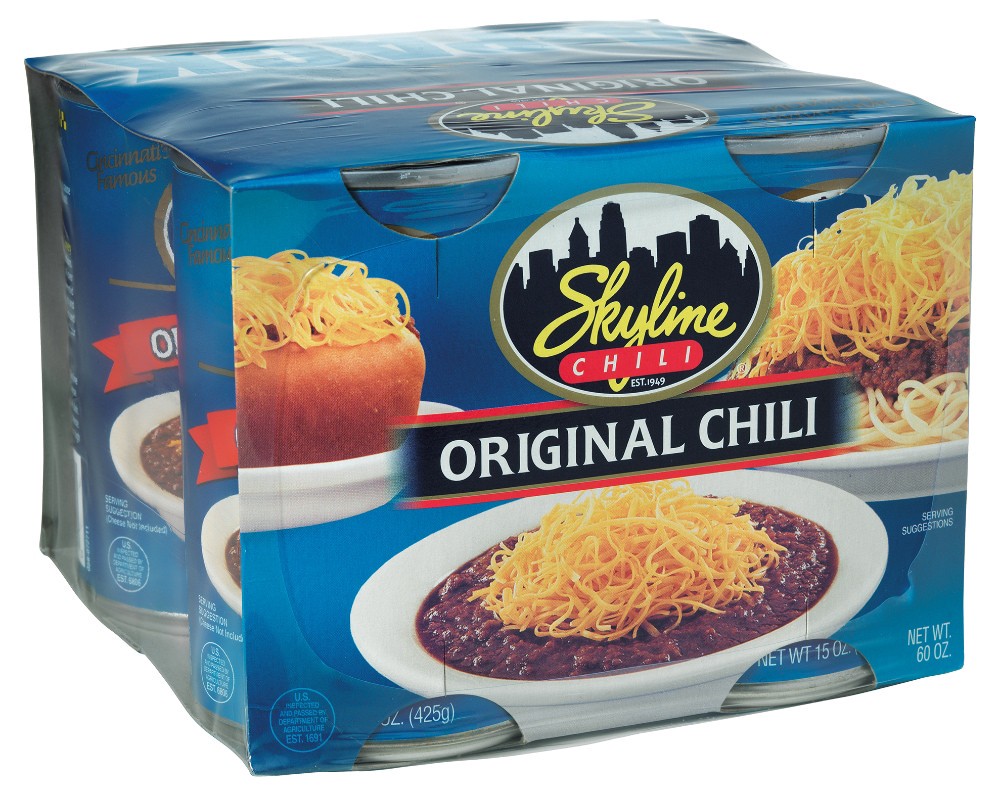 slide 3 of 5, Skyline Original Chili, 4 ct; 15 oz
