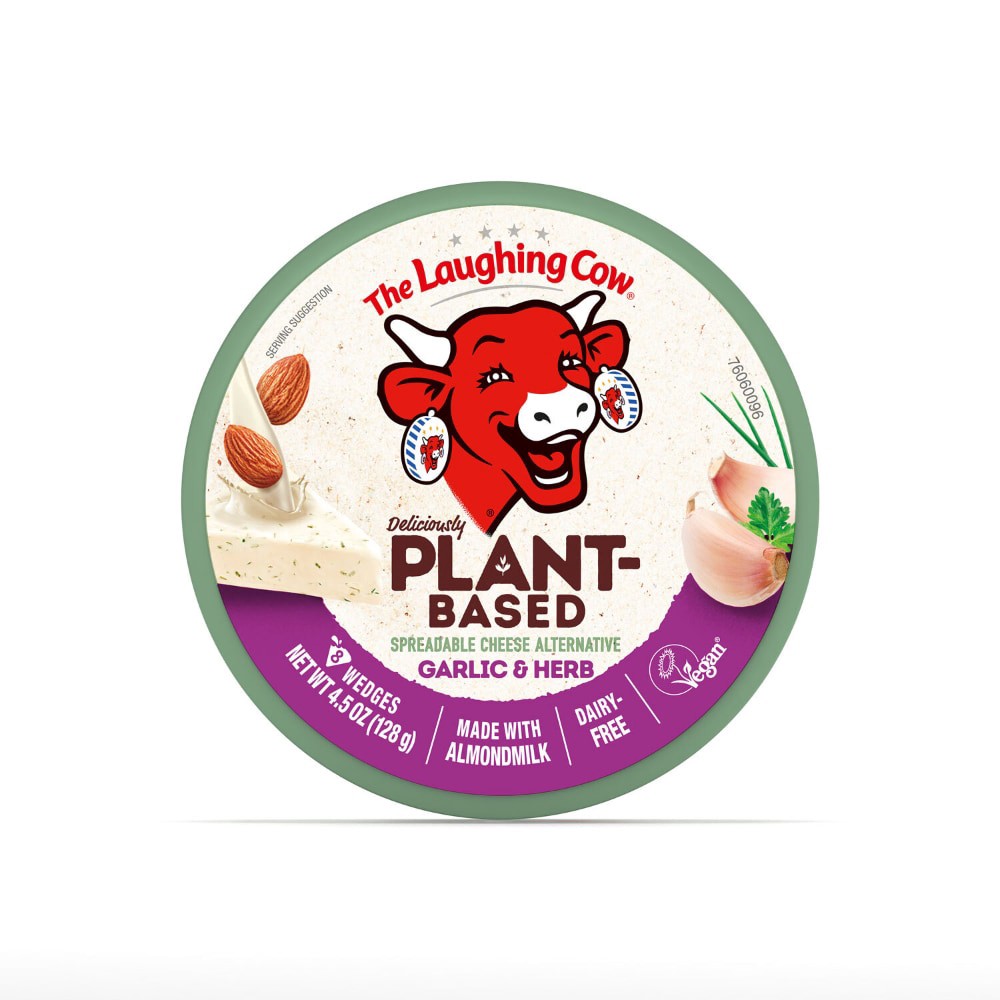 slide 5 of 6, The Laughing Cow Plant-Based Garlic & Herb- 8 ct, 8 ct