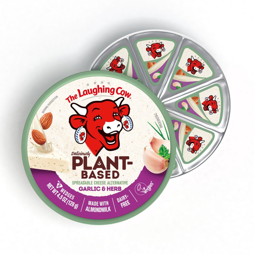 slide 2 of 6, The Laughing Cow Plant-Based Garlic & Herb- 8 ct, 8 ct