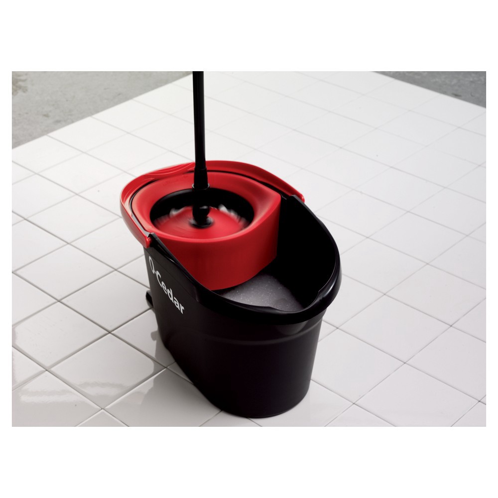 slide 5 of 6, O-Cedar Easy Wring Spin Mop And Bucket, 1 ct
