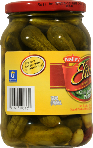 slide 4 of 4, Nalley Elites Pickles Petites Garlic Dill & Onion, 16 oz