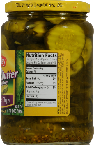 slide 3 of 3, Nalley Cucumber Chips, 24 oz