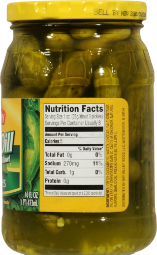 slide 2 of 3, Nalley Tiny Whole Dill Pickles, 16 fl oz
