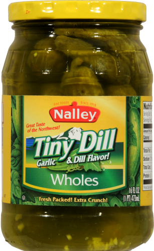 slide 3 of 3, Nalley Tiny Whole Dill Pickles, 16 fl oz