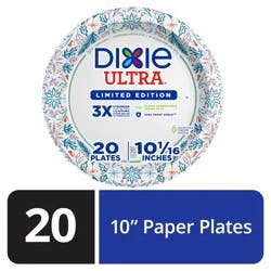 Dixie Ultra Compostable 10 Inch Plates, 20 Count