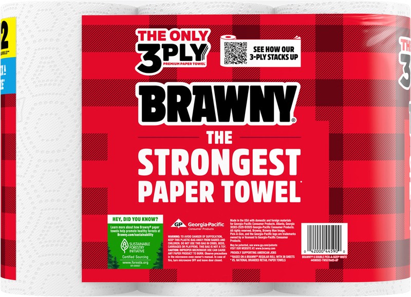slide 5 of 5, Brawny Pick-a-size Paper Towels, 6 Double Rolls - 6 RL, 6 ct