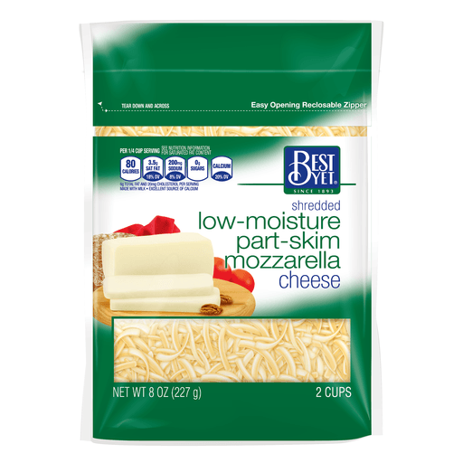 slide 2 of 2, Best Yet Shredded Mozzarella Cheese, 8 oz