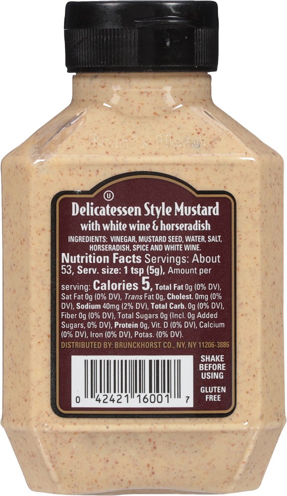 slide 6 of 6, Boar's Head Delicatessen Style Mustard, 9.5 oz
