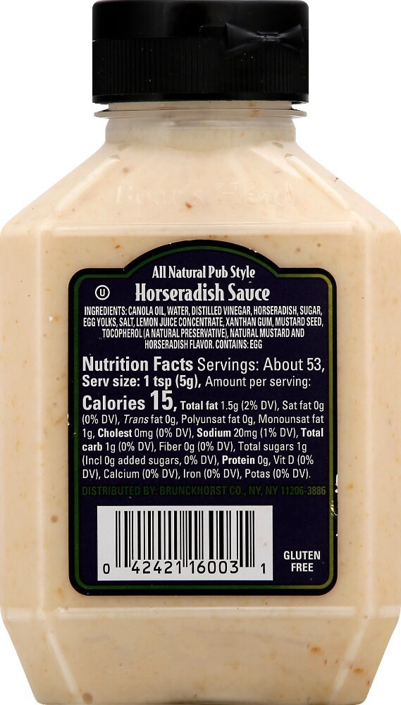 slide 6 of 6, Boar's Head Pub Style Horseradish Sauce, 9.5 oz