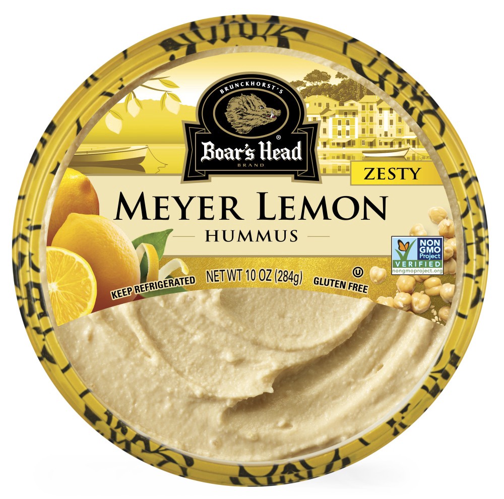 slide 3 of 6, Boar's Head Meyer Lemon Hummus, 10 oz