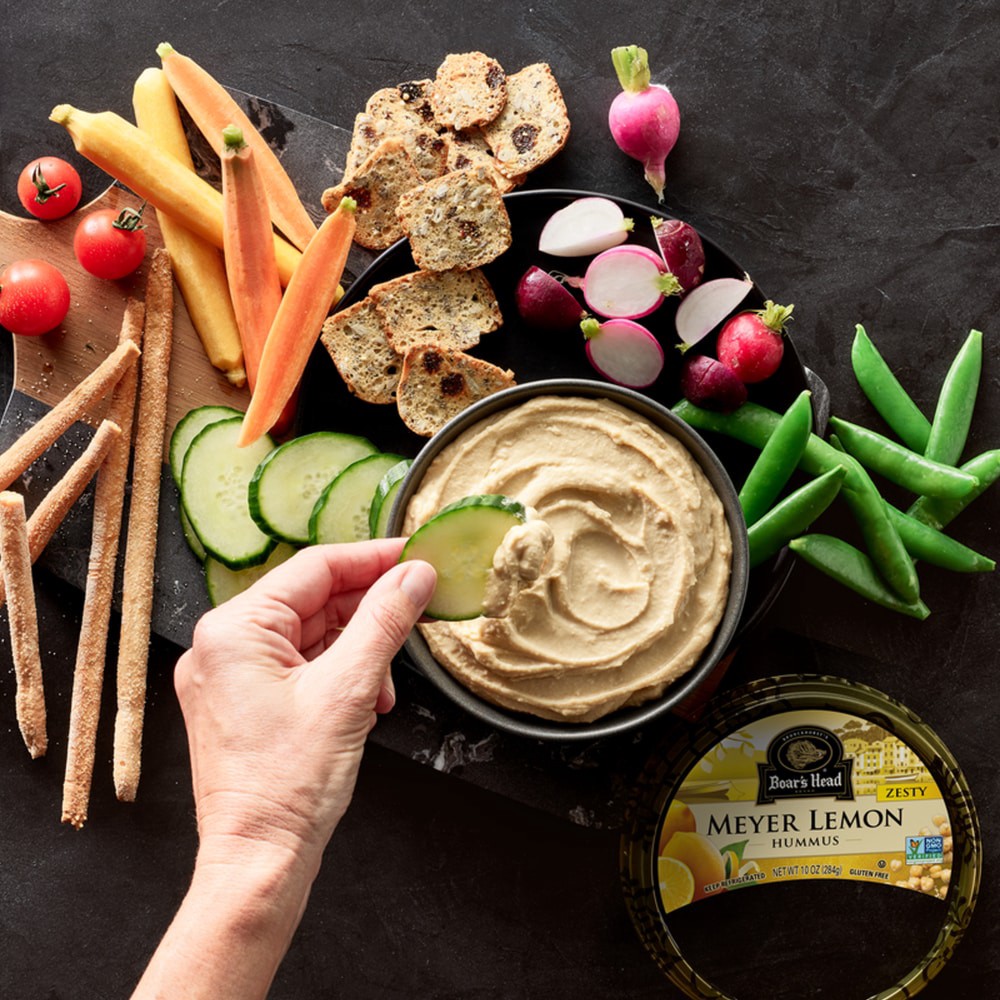 slide 6 of 6, Boar's Head Meyer Lemon Hummus, 10 oz