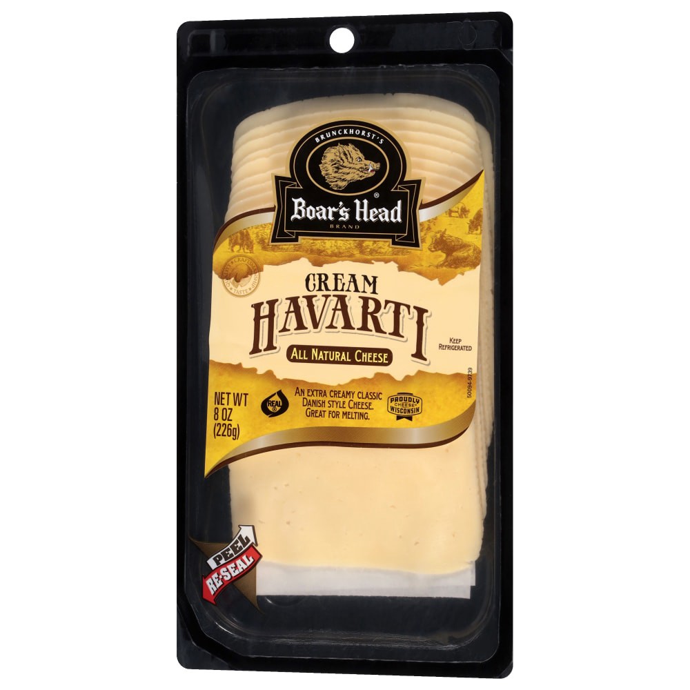 slide 4 of 6, Boar's Head Cream Havarti Cheese, 8 oz