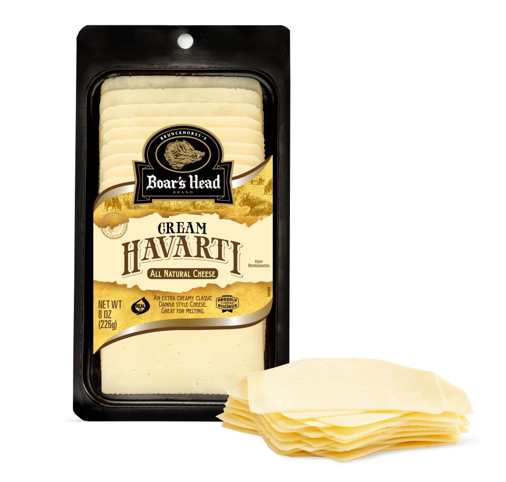 slide 3 of 6, Boar's Head Cream Havarti Cheese, 8 oz