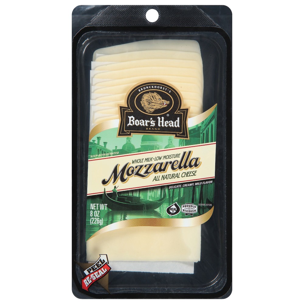 slide 5 of 6, Boar's Head Mozzarella Cheese, 8 oz