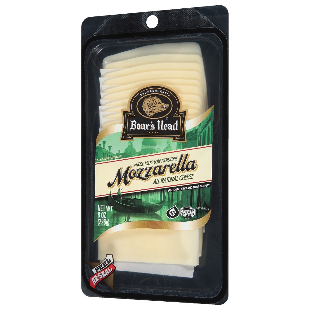slide 2 of 6, Boar's Head Mozzarella Cheese, 8 oz