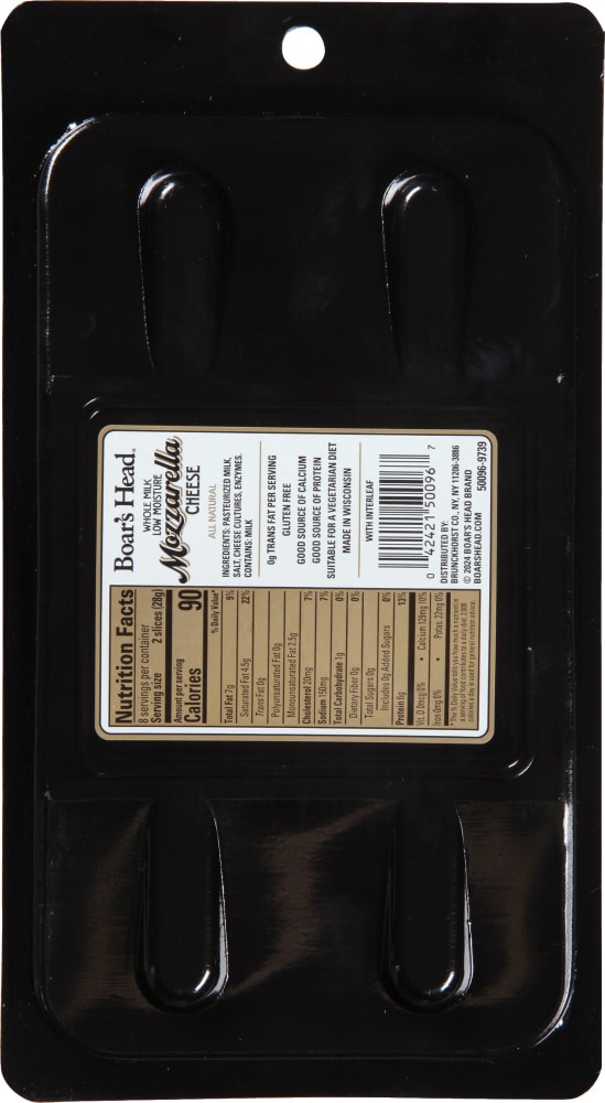 slide 6 of 6, Boar's Head Mozzarella Cheese, 8 oz