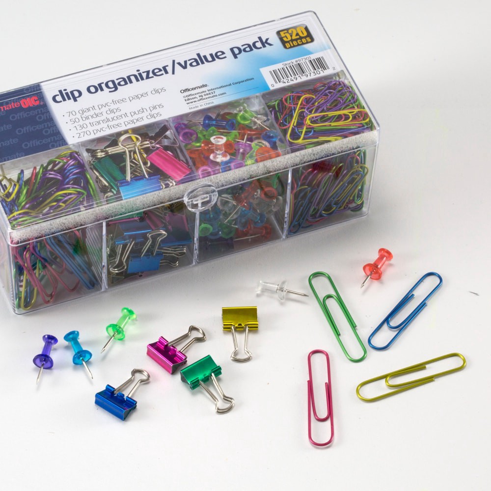 slide 5 of 6, OfficeMate Clip Organizer Value Pack, 520 ct