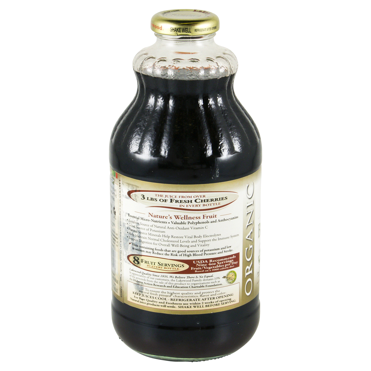 slide 2 of 4, Lakewood Organic Pure Black Cherry Juice, 32 fl oz