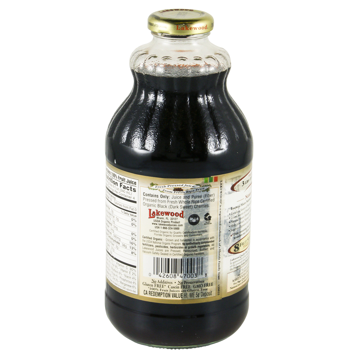 slide 3 of 4, Lakewood Organic Pure Black Cherry Juice, 32 fl oz