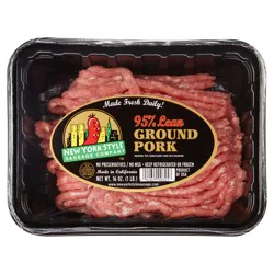 New York Style Sausage Company 95% Lean Ground Pork 16 Oz
