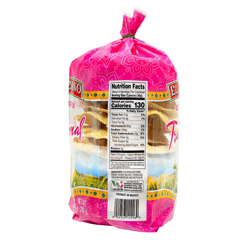 slide 4 of 5, El Mexicano Corn Tostada Raspada With Sea Salt Tradicional, 9.88 oz