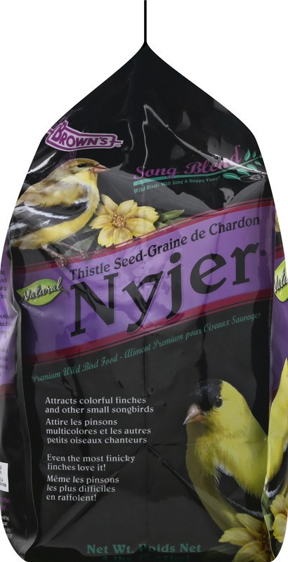 slide 2 of 4, Brown's Nyjer Natural Song Blend Thistle Seed 5 lb, 5 lb