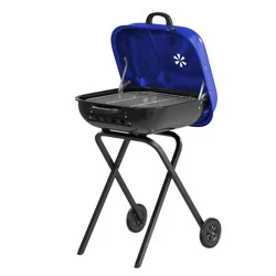 Americana Walk-A-Bout Portable Outdoor BBQ Grill - Admiral Blue, 1 ct