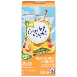 Crystal Light Peach Mango Green Tea Drink Mix 1.85 oz