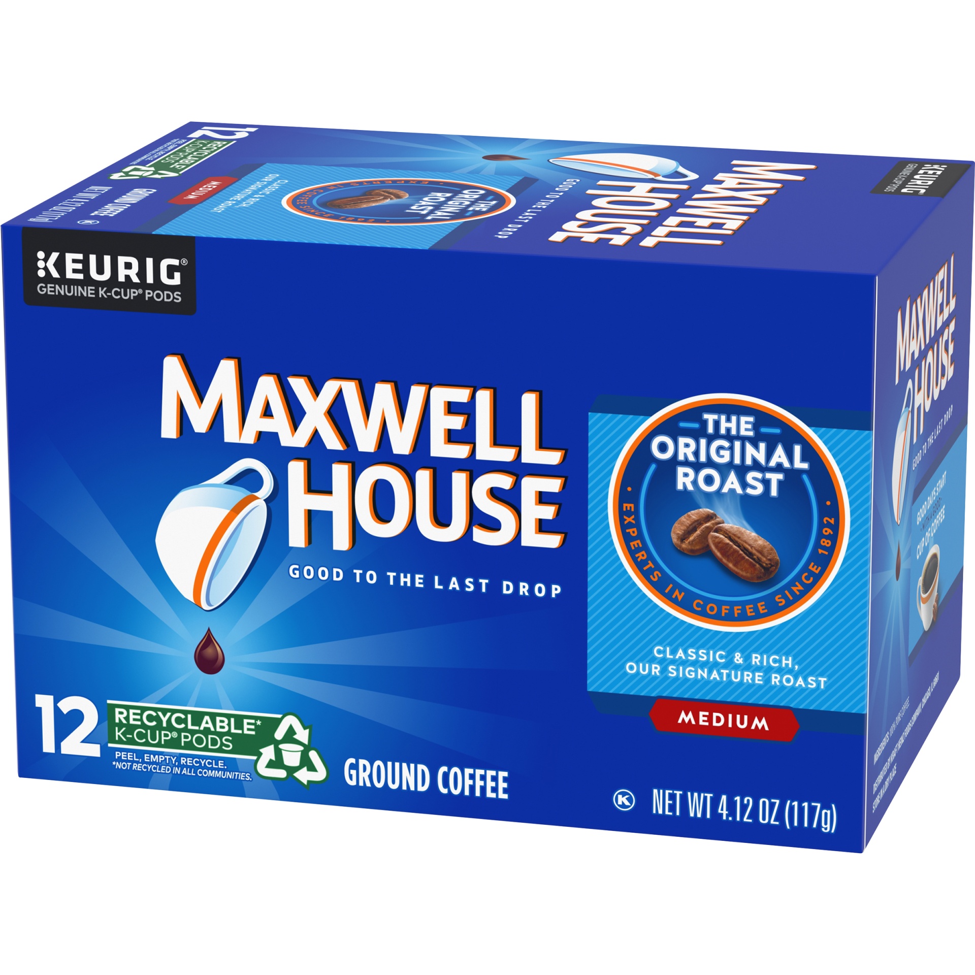 slide 5 of 7, Maxwell House Original Roast Medium Roast K-Cup® Coffee Pods, 4.12 oz