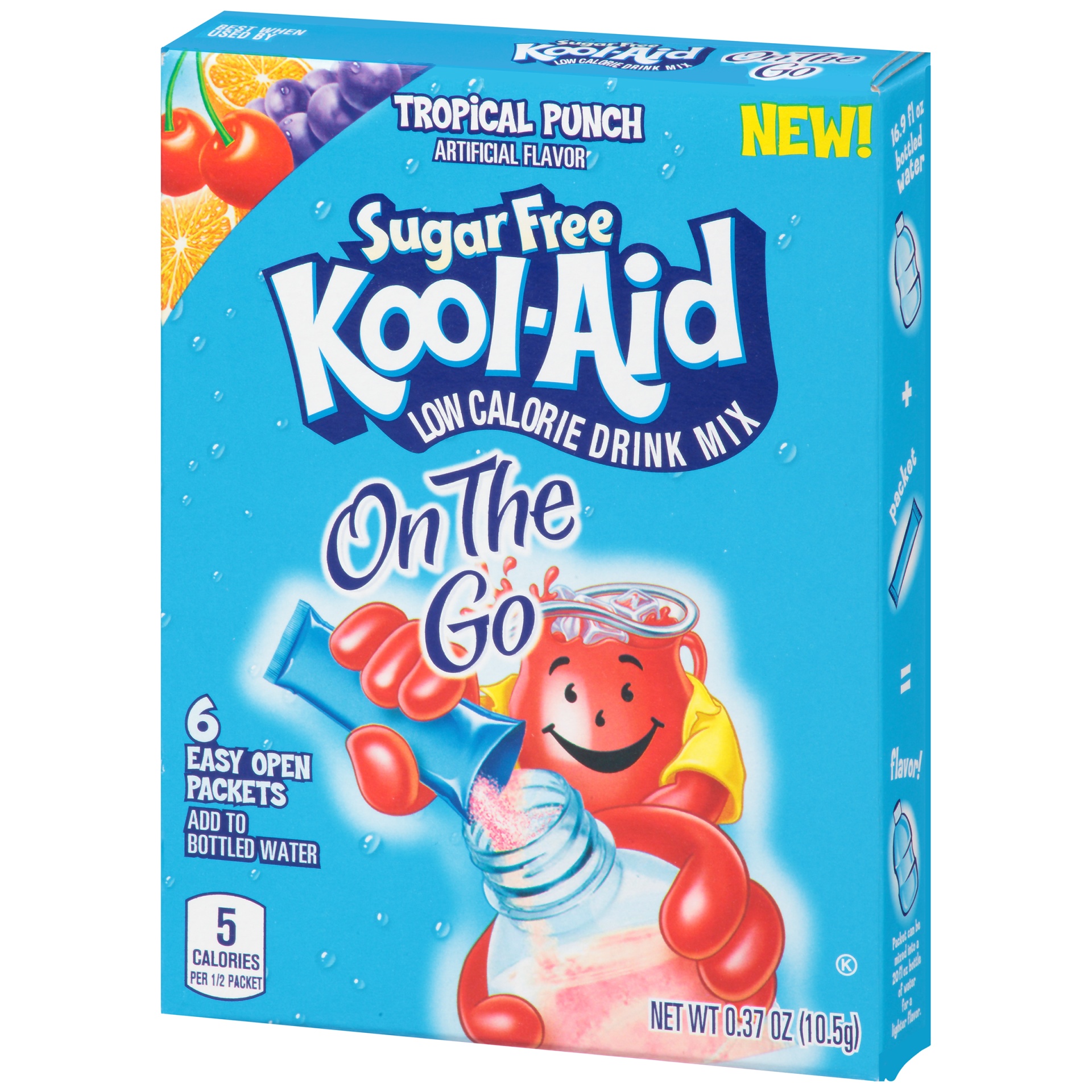 slide 6 of 6, Kool-Aid Sugar Free Tropical Punch Drink Mix - 0.37 oz, 0.37 oz