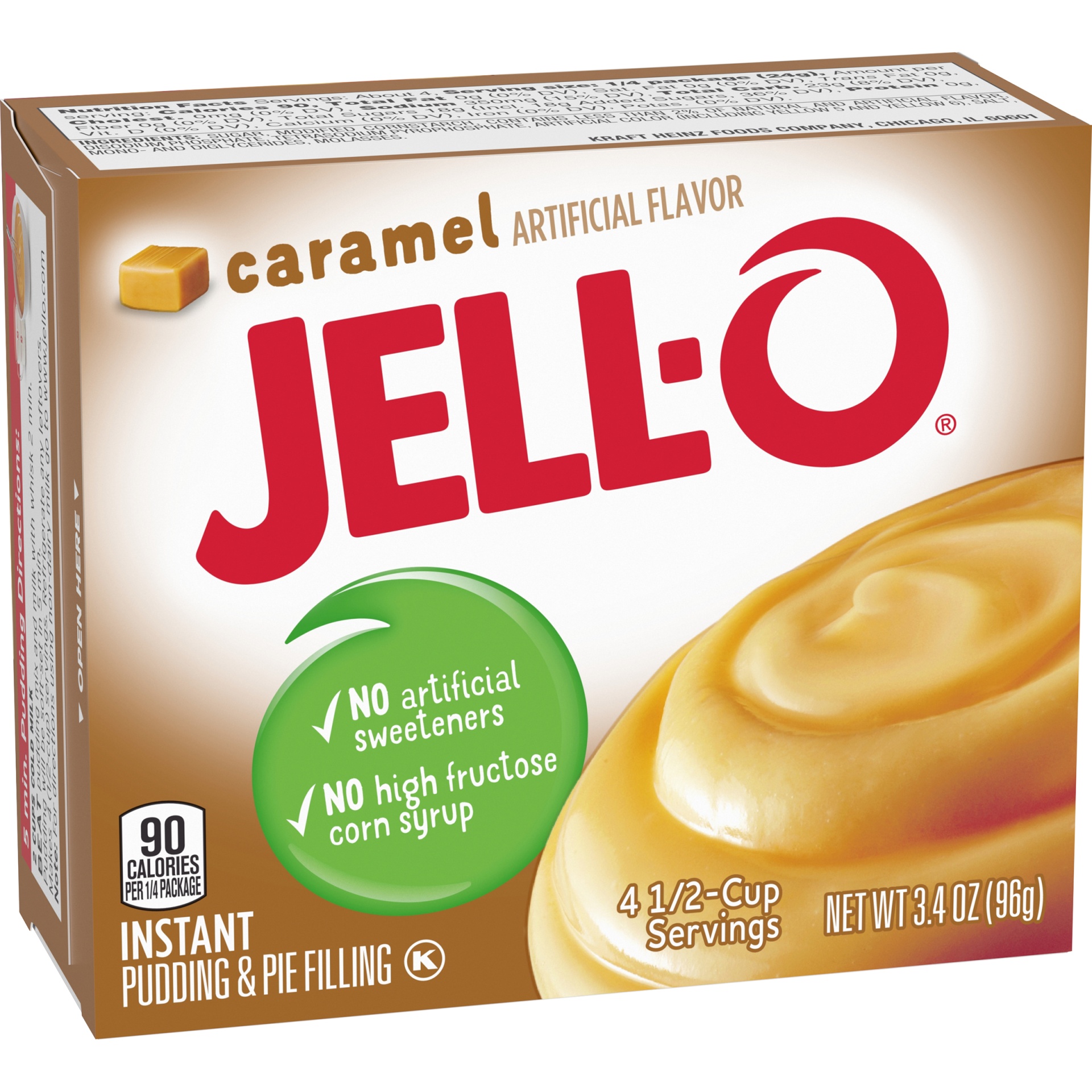 slide 5 of 6, Jell-O Caramel Instant Pudding & Pie Filling Mix, 3.4 oz