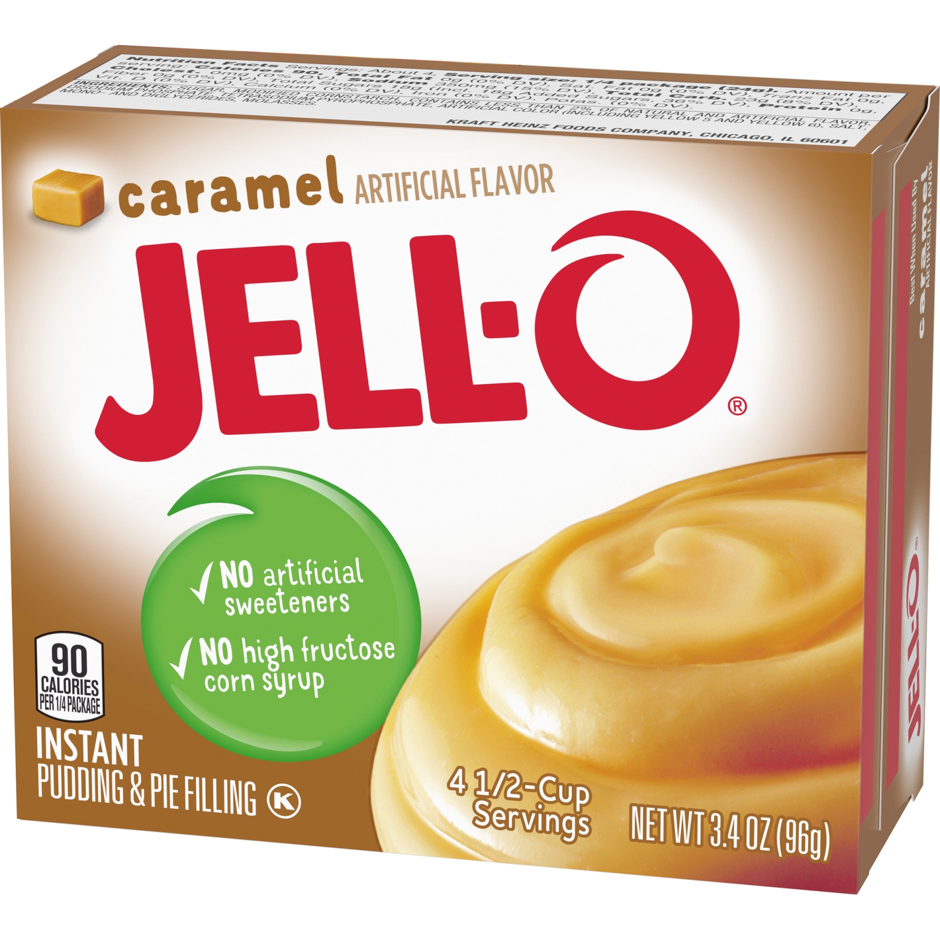 slide 3 of 6, Jell-O Caramel Instant Pudding & Pie Filling Mix, 3.4 oz