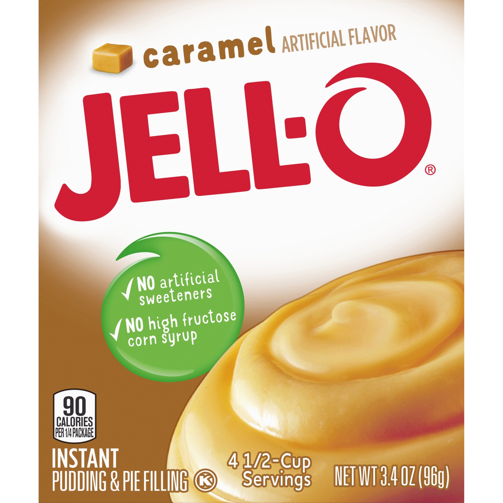 slide 4 of 6, Jell-O Caramel Instant Pudding & Pie Filling Mix, 3.4 oz