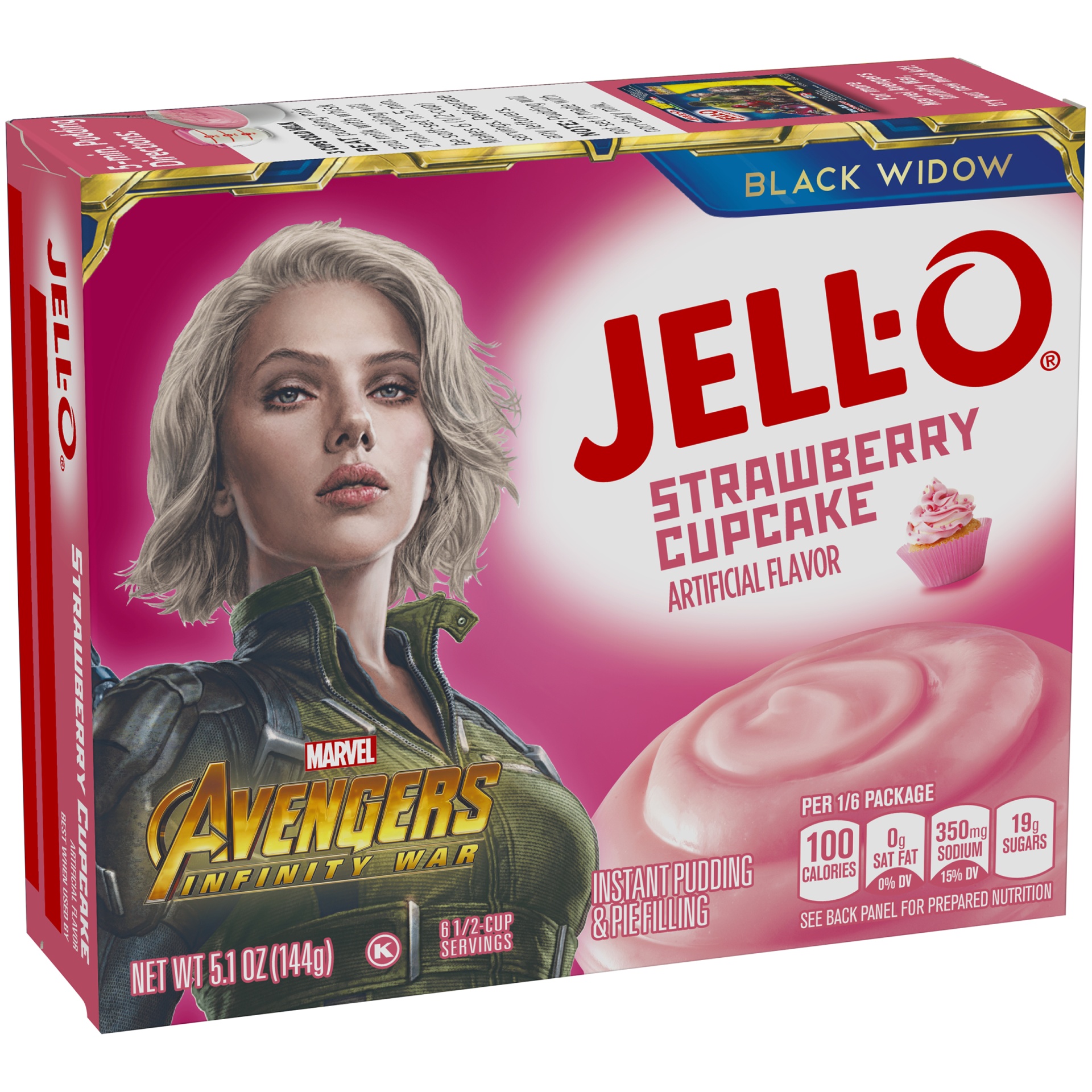 slide 2 of 6, Jell-O Strawberry Cupcake Instant Pudding Mix, 5.1 oz