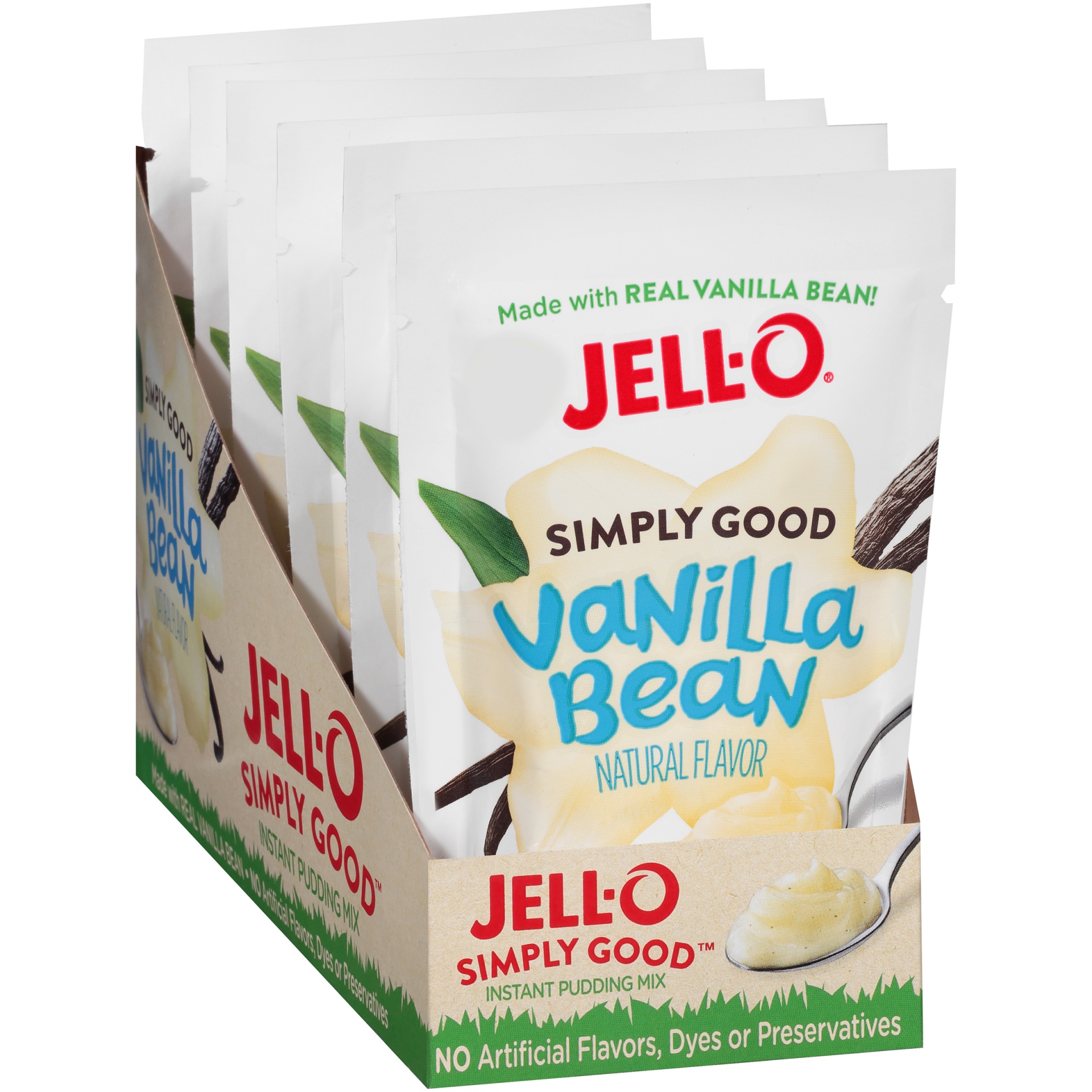 slide 2 of 6, Jell-O Simply Good Vanilla Pudding, 3.4 oz