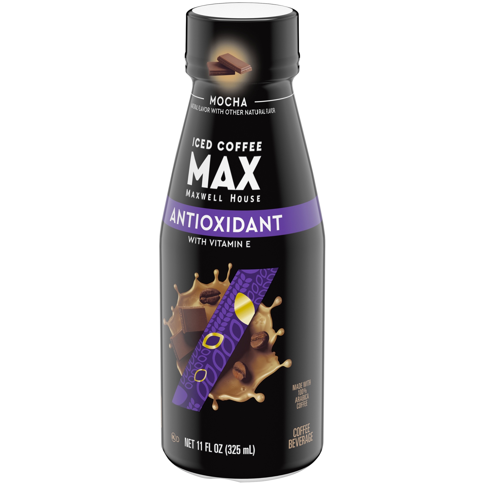 slide 3 of 6, Maxwell House Max Antioxidant Mocha Iced Coffee Beverage with Vitamin E Bottle, 11 oz