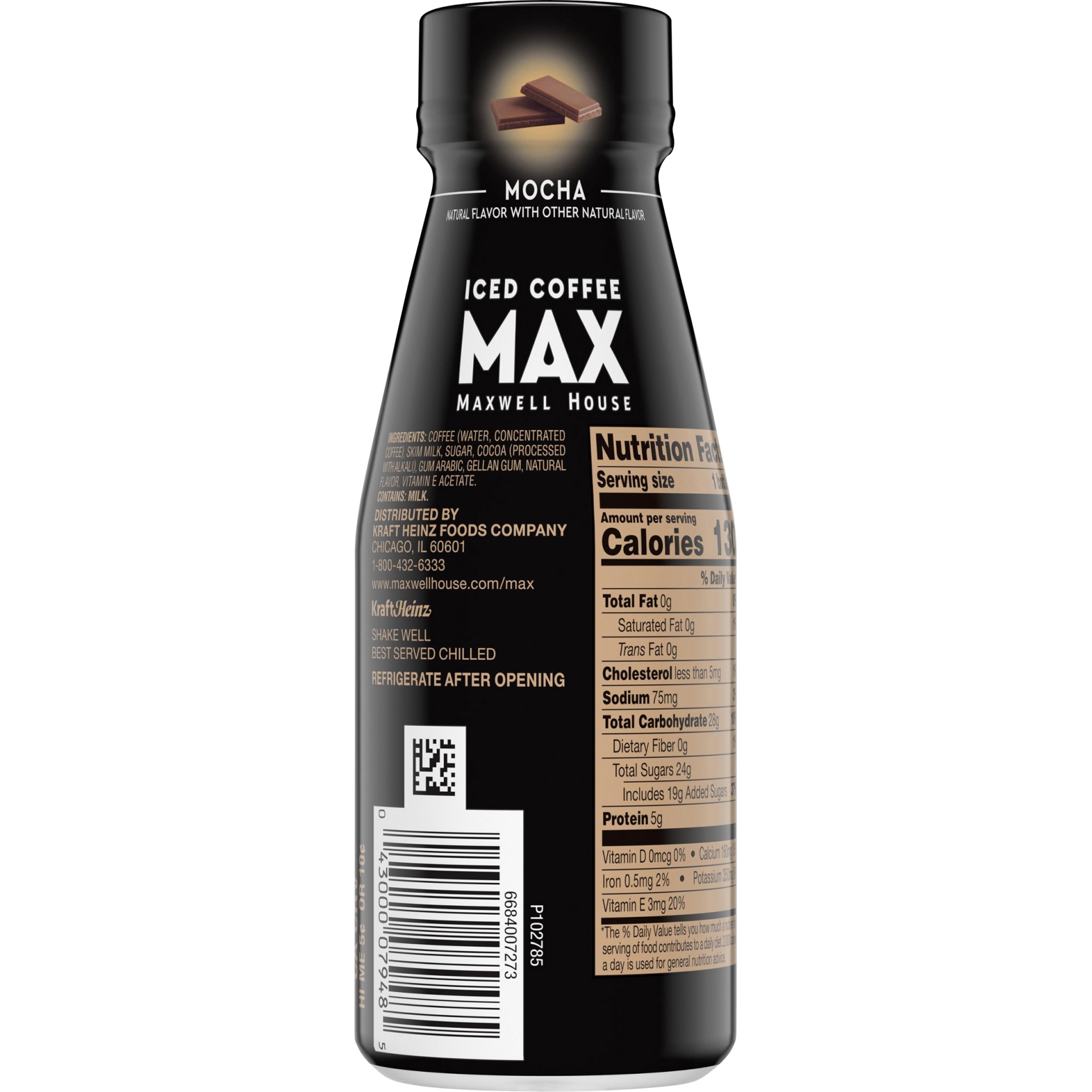 slide 4 of 6, Maxwell House Max Antioxidant Mocha Iced Coffee Beverage with Vitamin E Bottle, 11 oz