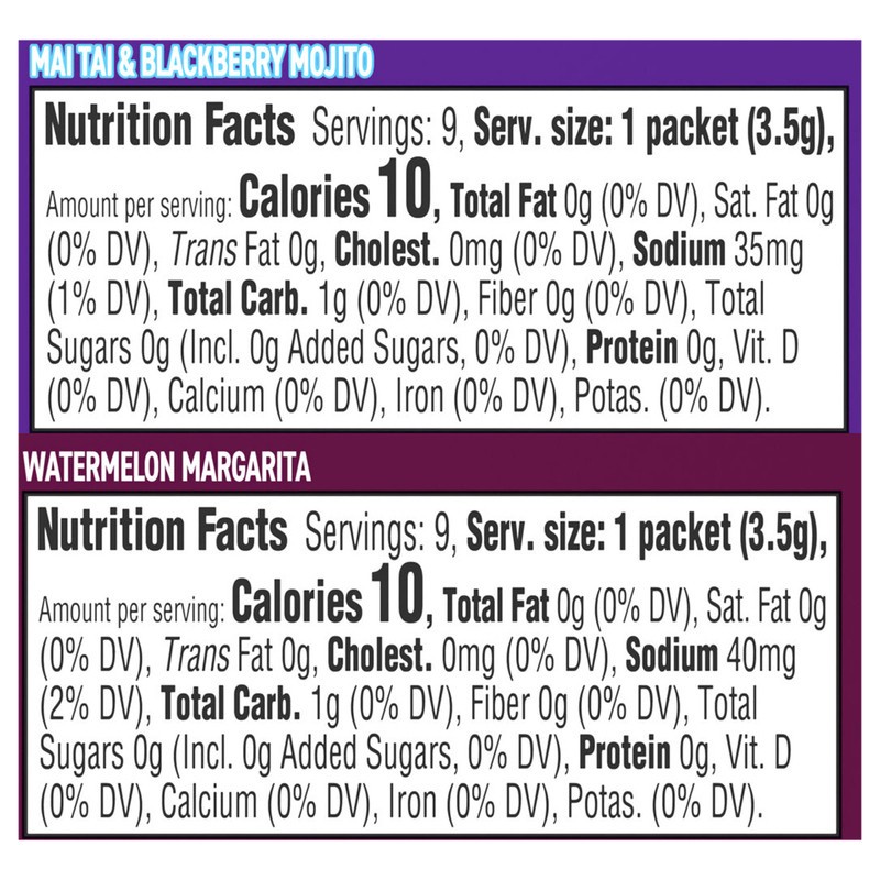 slide 5 of 5, Crystal Light Mixology Variety Pack Powdered Drink Mix, 9 single serve packets per Box, 9 ct
